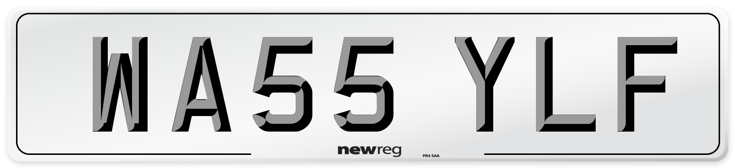 WA55 YLF Number Plate from New Reg